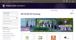 Desktop Screenshot of catalog.weber.edu